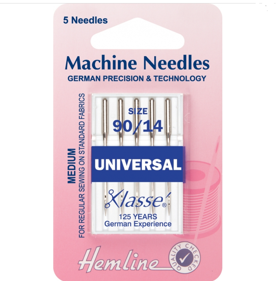 Hemline Universal Machine Needles: Medium/Heavy 90/14