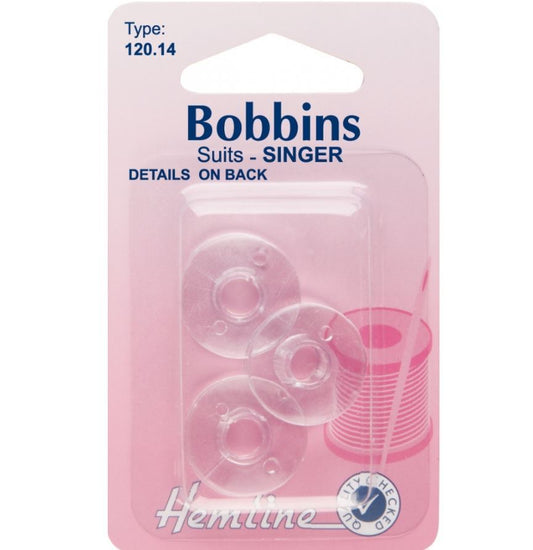 Hemline Plastic Bobbin: Singer/Class 66k