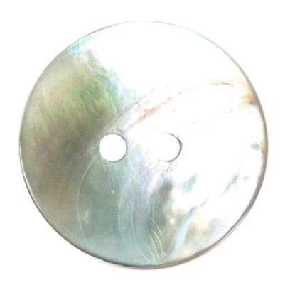 23mm White Shell Two Hole Button