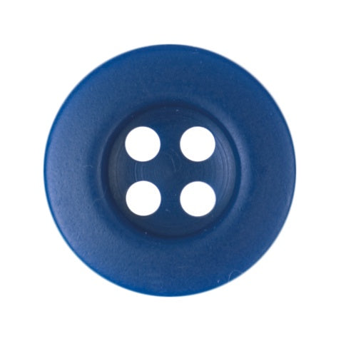 12mm Blue 4 Hole Button