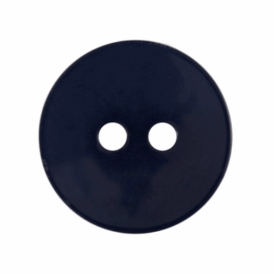 Navy Two Hole Button - 15mm