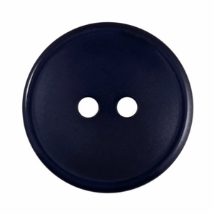 Navy Two Hole Button - 20mm