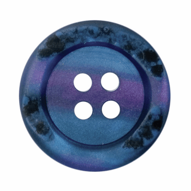 Distressed Navy 4 Hole Button - 18mm