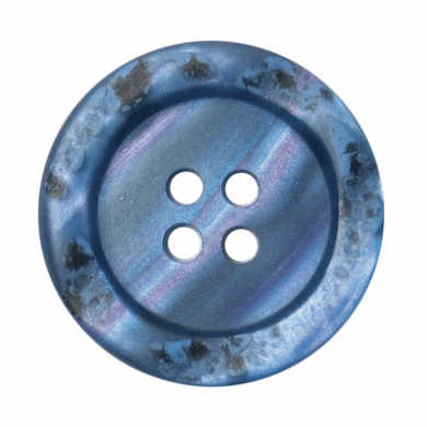 Distressed Navy 4 Hole Button - 23mm