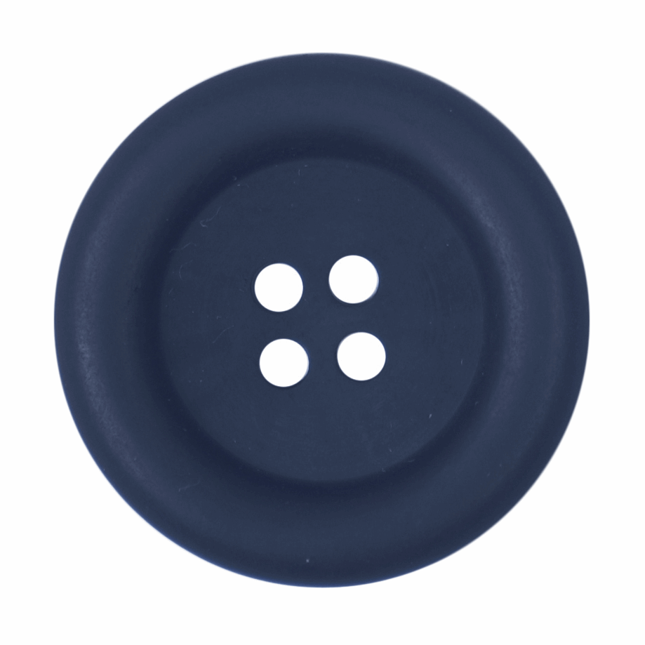 Rimmed Navy 4 Hole Button - 29mm