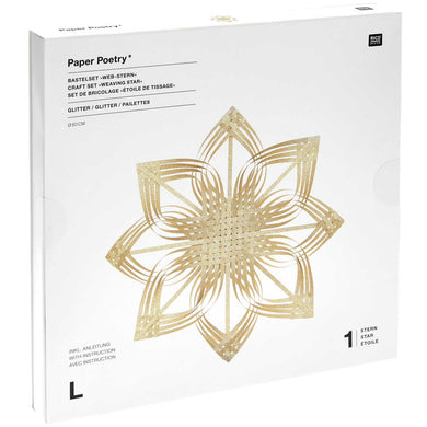 Craft Set Weaving Star - Gold Glitter, 60 cm