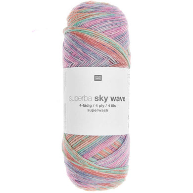 Rico Superba - Sky Wave Sock Yarn