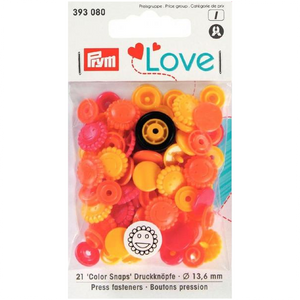Prym Colour Snaps - Smiley Flowers Sunchine