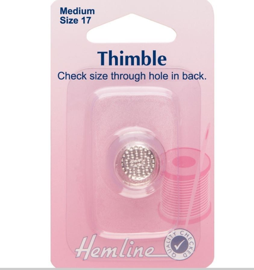 Hemline - Thimble: Metal - Size 17, Medium