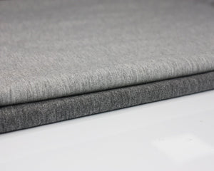 Plain Cotton Marl Jersey - Grey