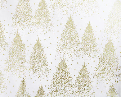 Snowy Trees Cotton Ivory