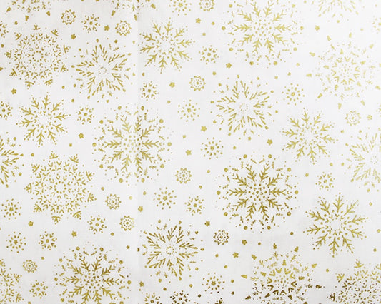 Mandala Snowflakes Ivory Cotton