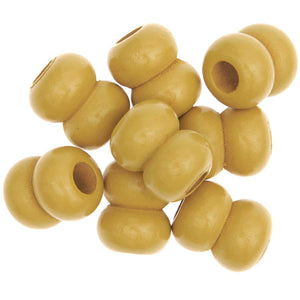Macramé Beads - Mustard 17mm