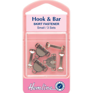 Hemline Hook and Bar: Nickel - Small