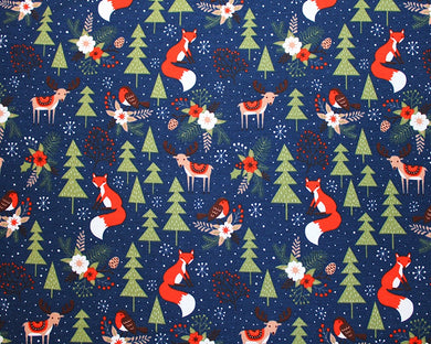 Christmas Forest Cotton Jersey