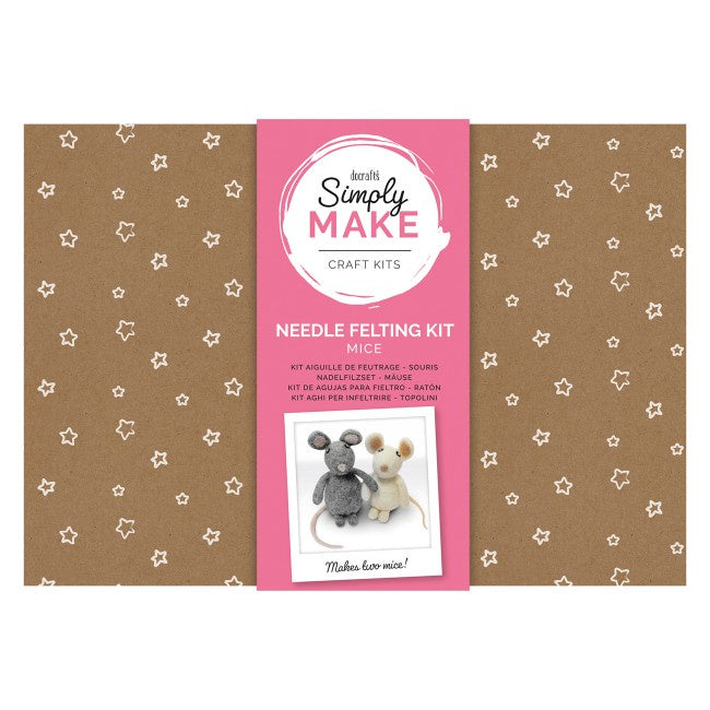 Needle Felting Kit (2pk) - Simply Make - Mice