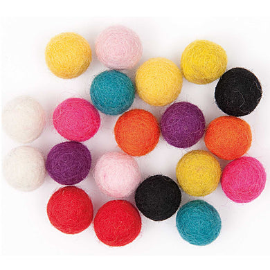 Felt Balls 15mm - Multi Colour