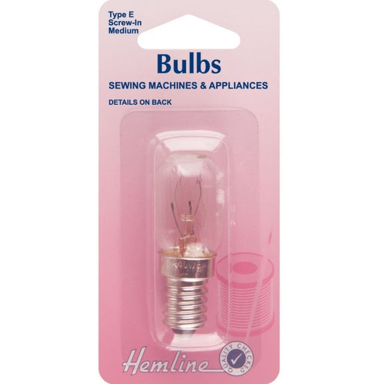 Hemline Screw-In Sewing Machine Bulb: Medium