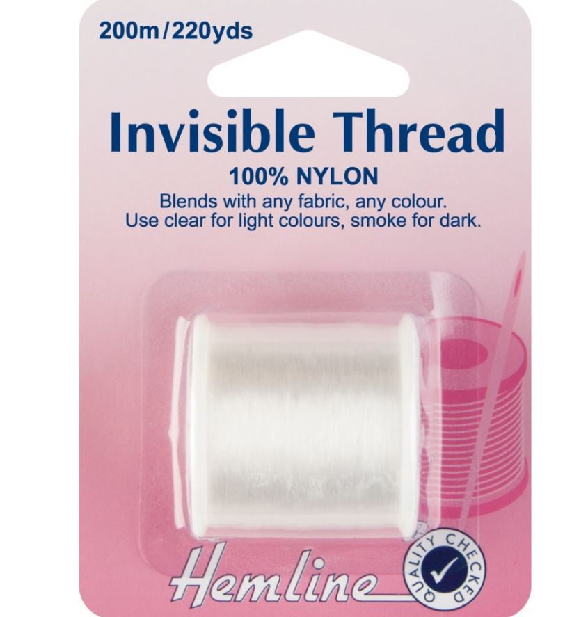 Hemline Invisible Thread: Clear - 200m