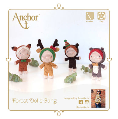 Anchor Crochet Kit - Forest Dolls