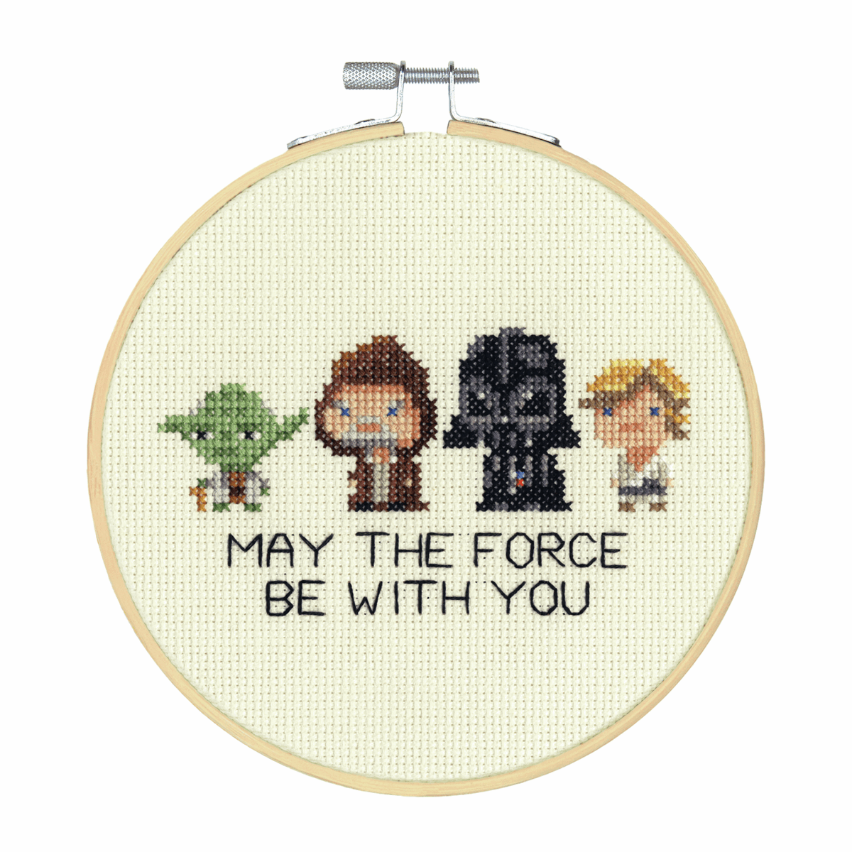 Star Wars Family Counted Cross Stitch Kit with Hoop