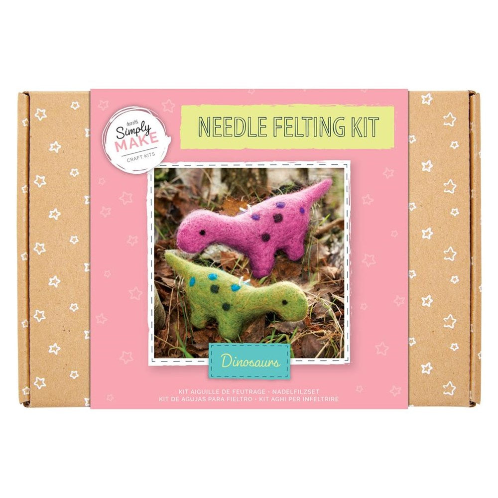 Needle Felting Kit - Dinosaurs