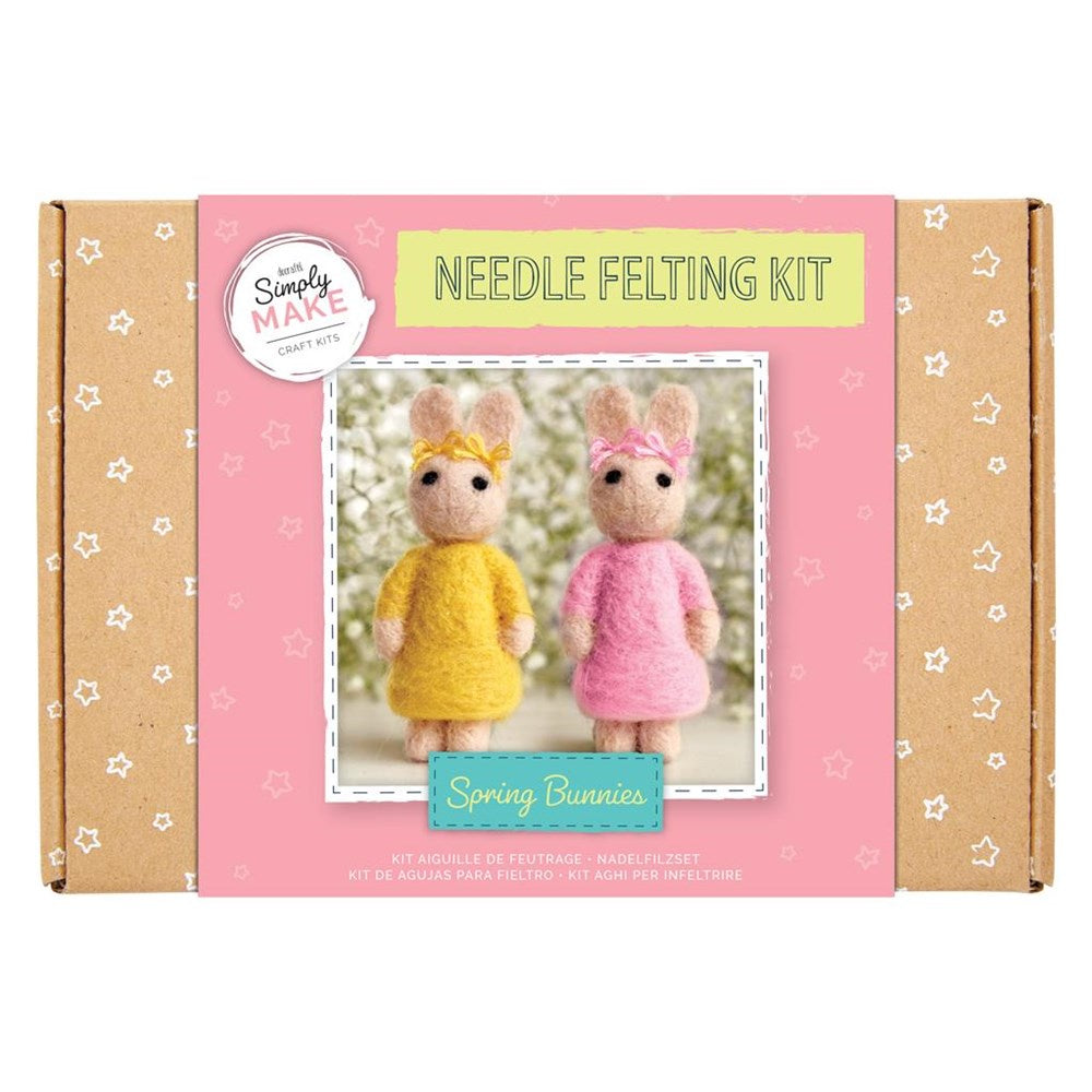Needle Felting Kit - Spring Bunnies