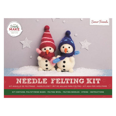 Needle Felting Kit - Snow Friends