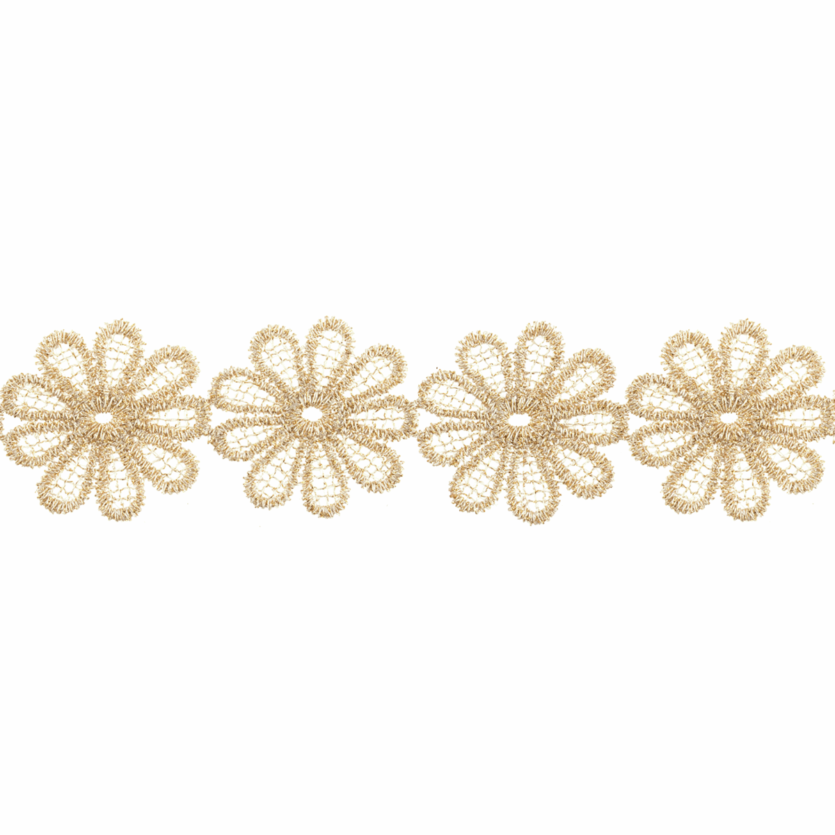 Metalic Lace Trim 35mm - Gold