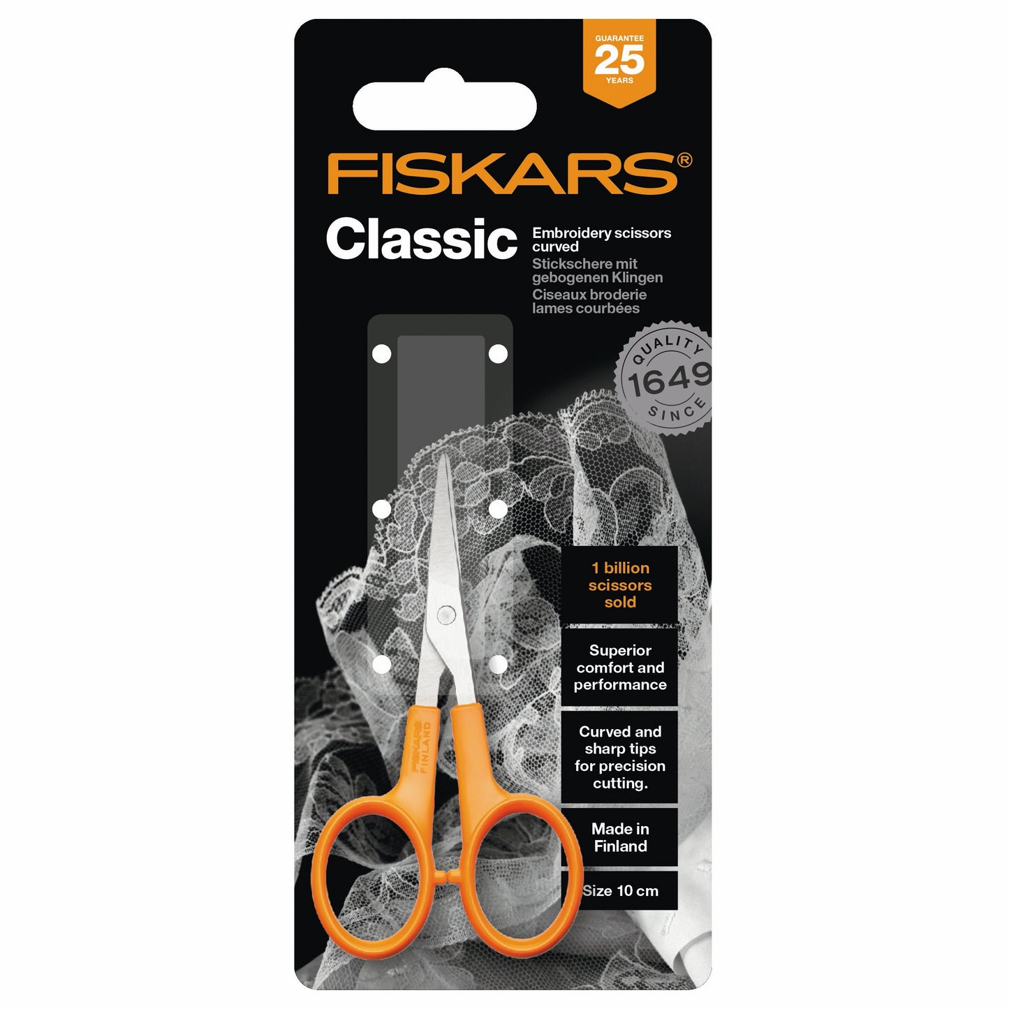 Fiskars Classic Needlework Scissors Curved (10cm/4in)