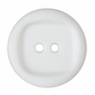 Wavy Button with Square Insert: 32 lignes/20mm: White