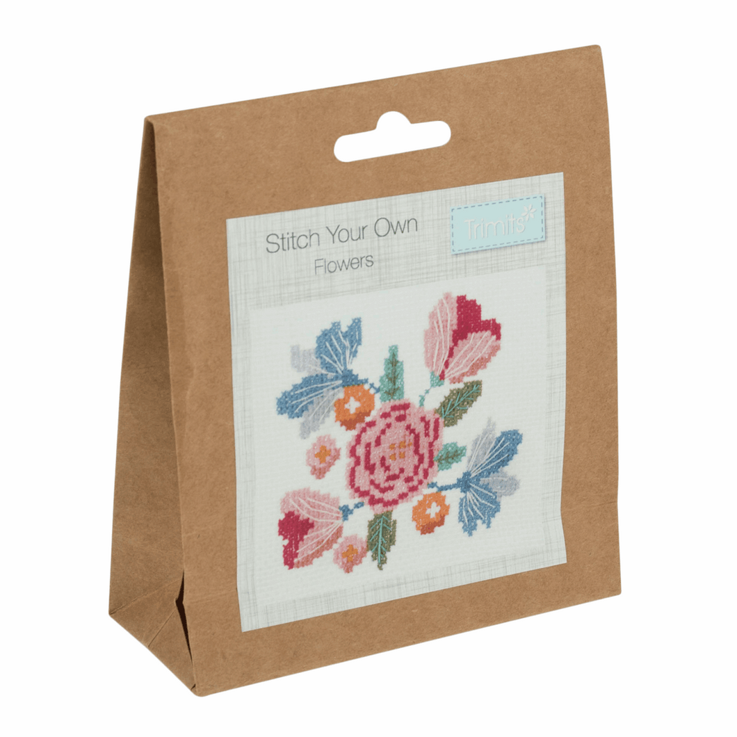 Trimits Cross Stitch Kit - Flowers