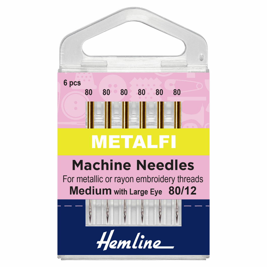 Hemline Machine Needle - Metafil Medium 80/12