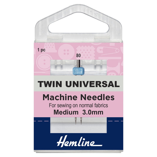 Hemline Twin Universal Needle 3mm