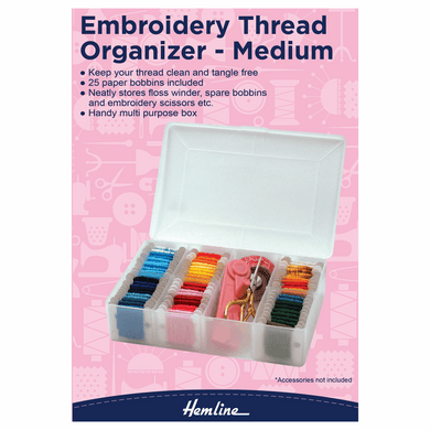 Hemline Embroidery Thread Organiser - Medium