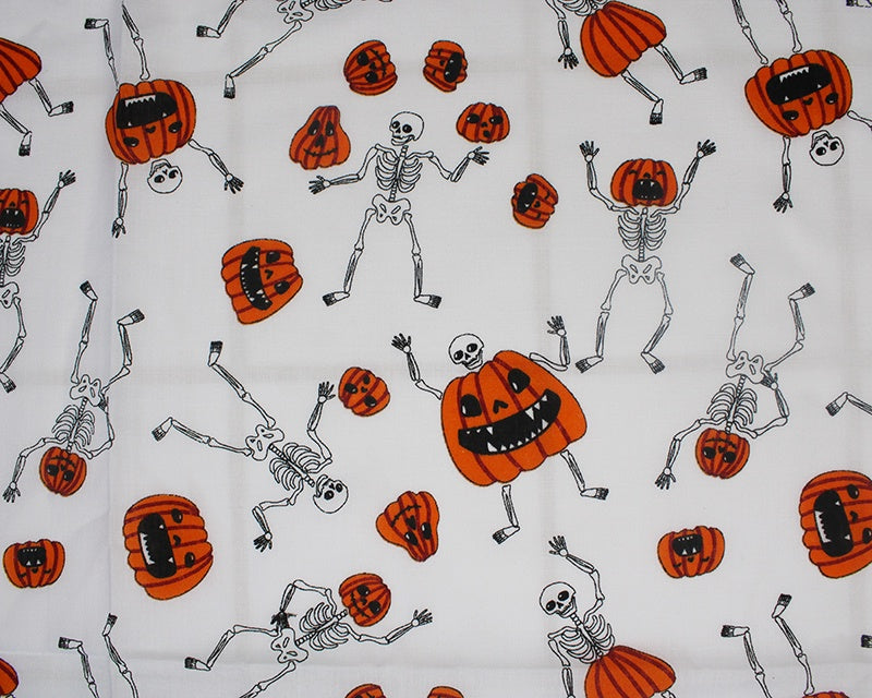 Spooky Skeletons Polycotton