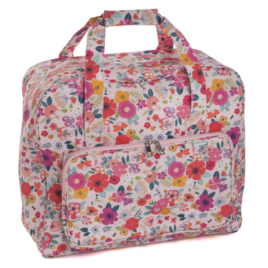 Sewing Machine Bag - Matt PVC Floral Garden