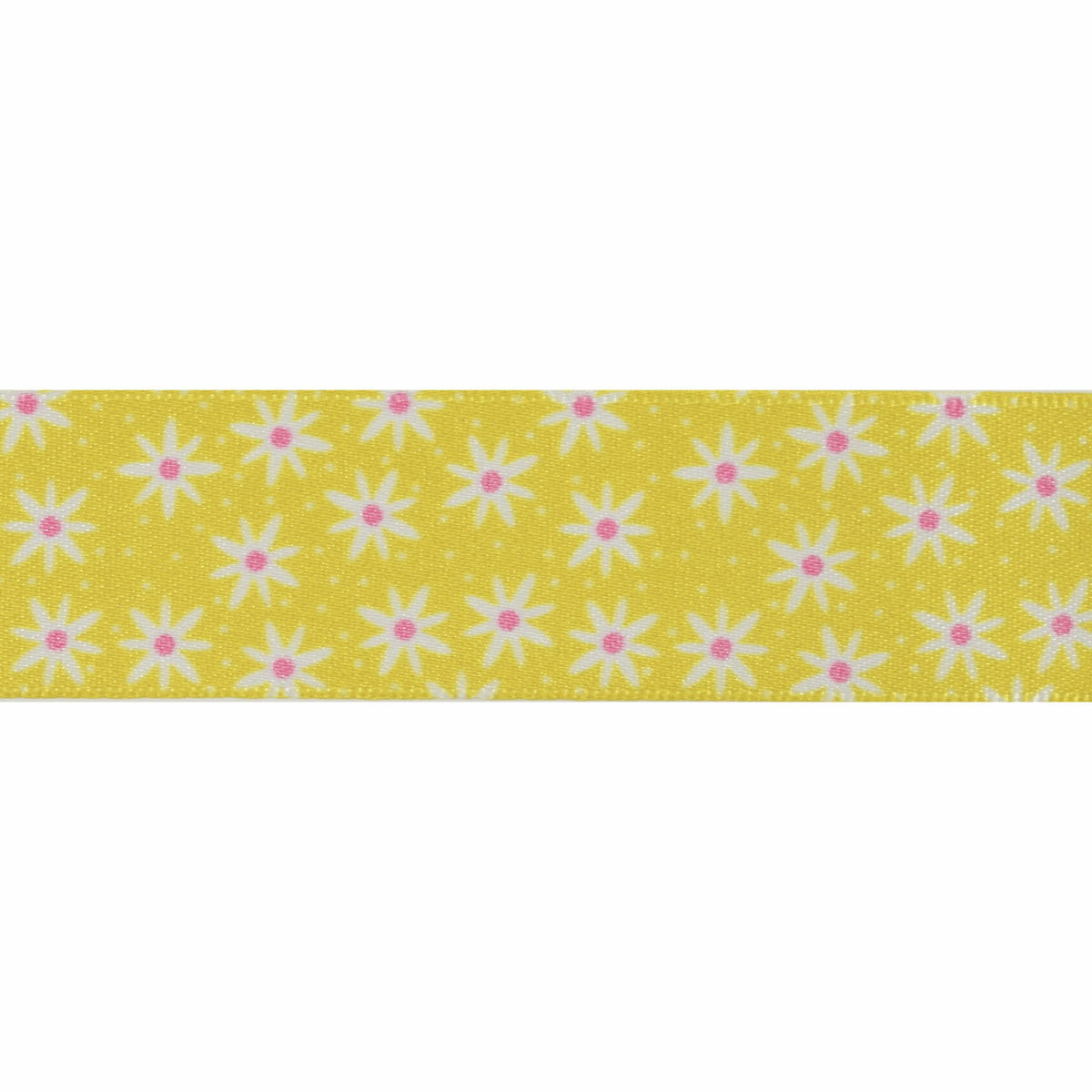 Daisy Chain Ribbon 25mm - Yellow