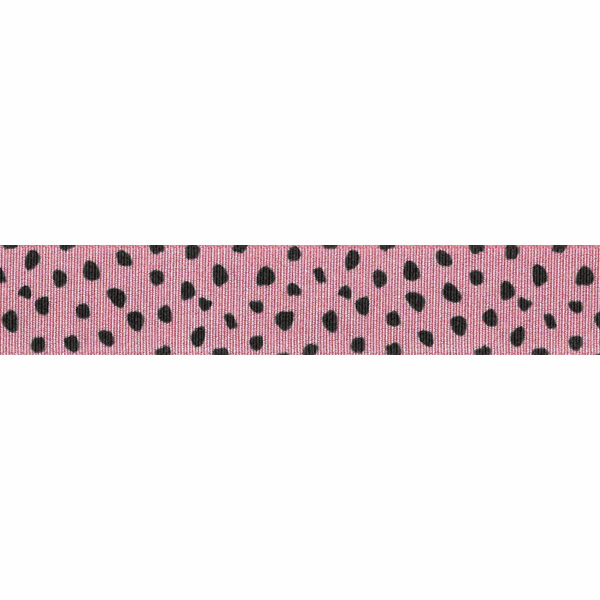 Dalmation Ribbon 16mm - Pink