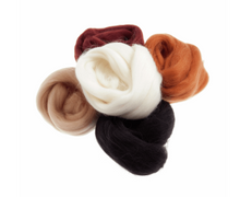 Load image into Gallery viewer, Natural Wool Roving Multi