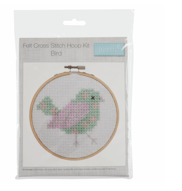 Felt Cross Stitch Kit - Bird