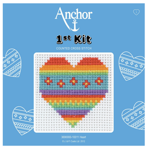 1st Counted Cross Stitch Kit - Heart