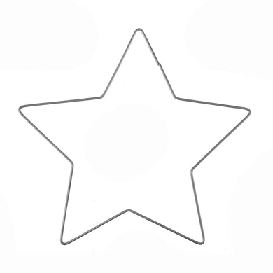 Craft Hoop - Star 20cm Silver