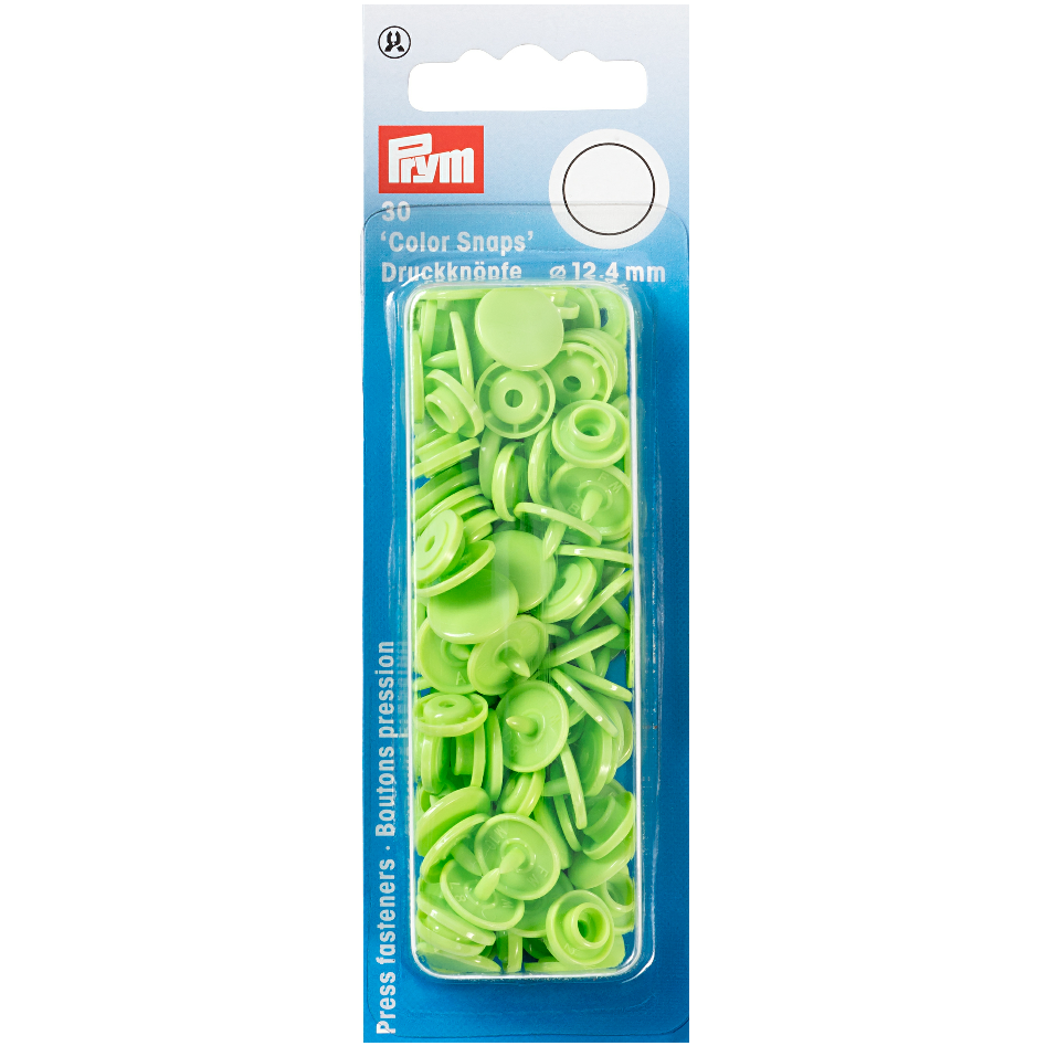 Prym Colour Snaps - Apple Green