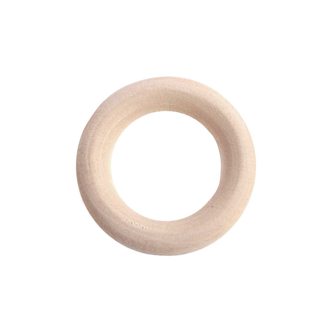 Wooden Rings 35mm 6 Pack