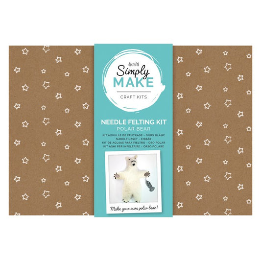 Needle Felting Kit - Simply Make - Polar Bear