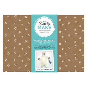 Needle Felting Kit - Simply Make - Polar Bear