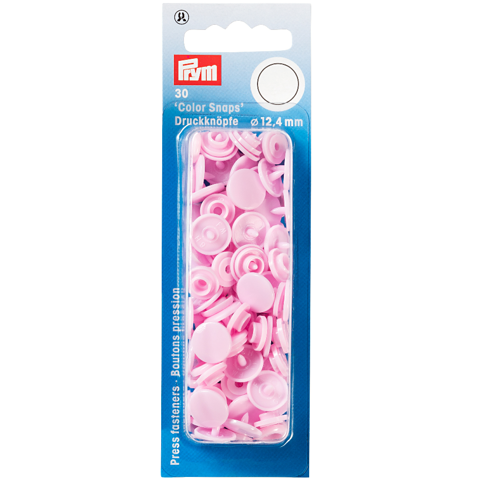 Prym Colour Snaps - Pale Pink