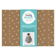 Load image into Gallery viewer, Needle Felting Kit - Simply Make - Penguin