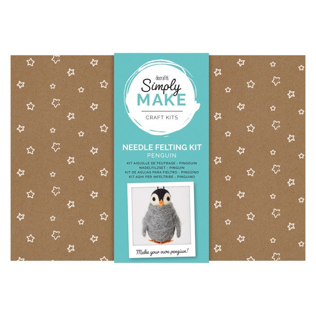 Needle Felting Kit - Simply Make - Penguin